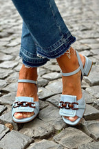 MIRIAM™ | SANDALI ELEGANTI COSTIERI AZZURRI
