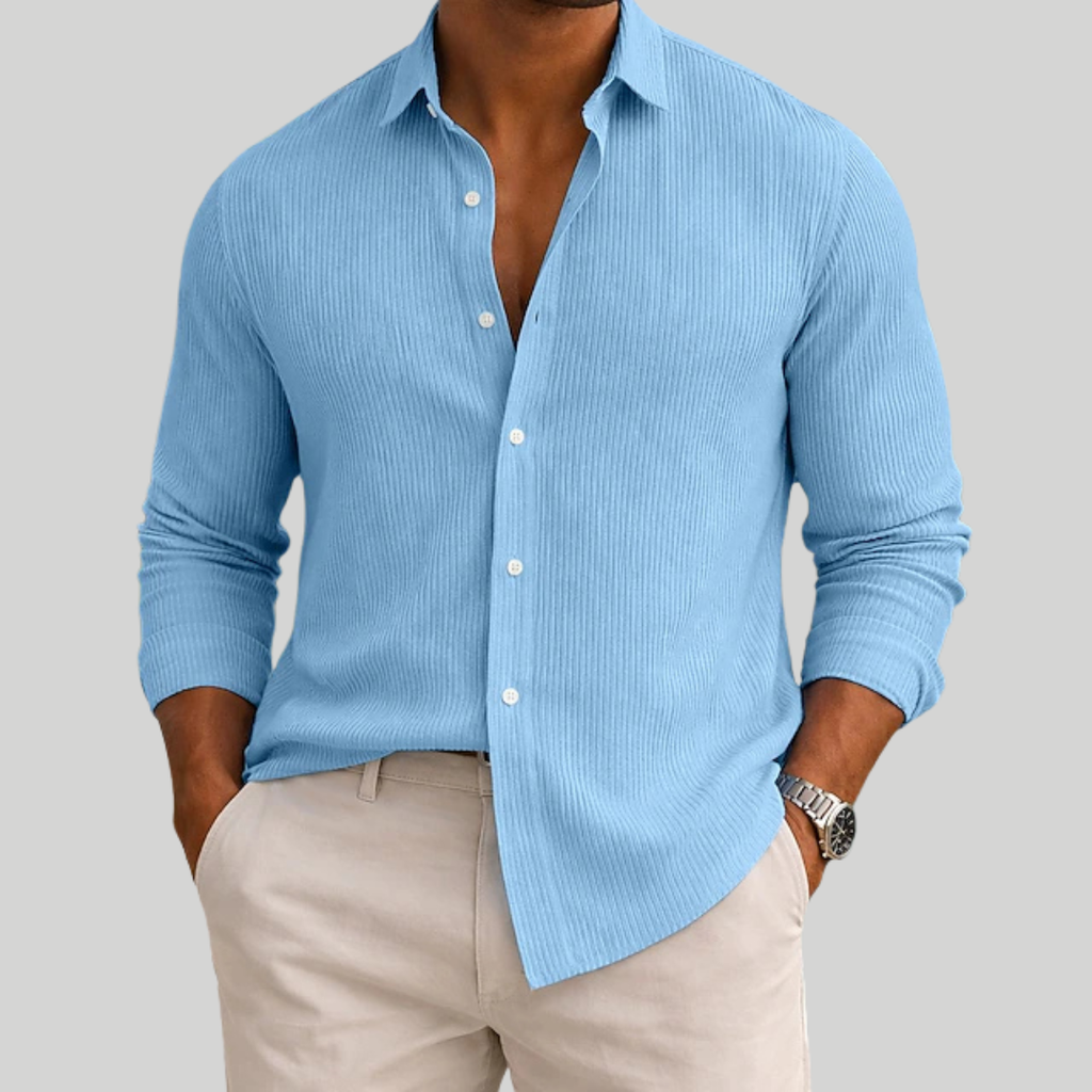 MATTEO™ | CAMICIA A COSTE A MANICA LUNGA