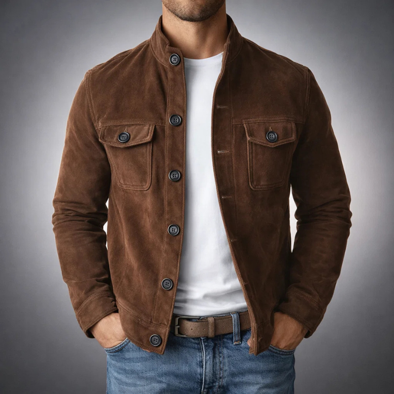BRUNO™ | GIACCA SCAMOSCIATA ELEGANTE