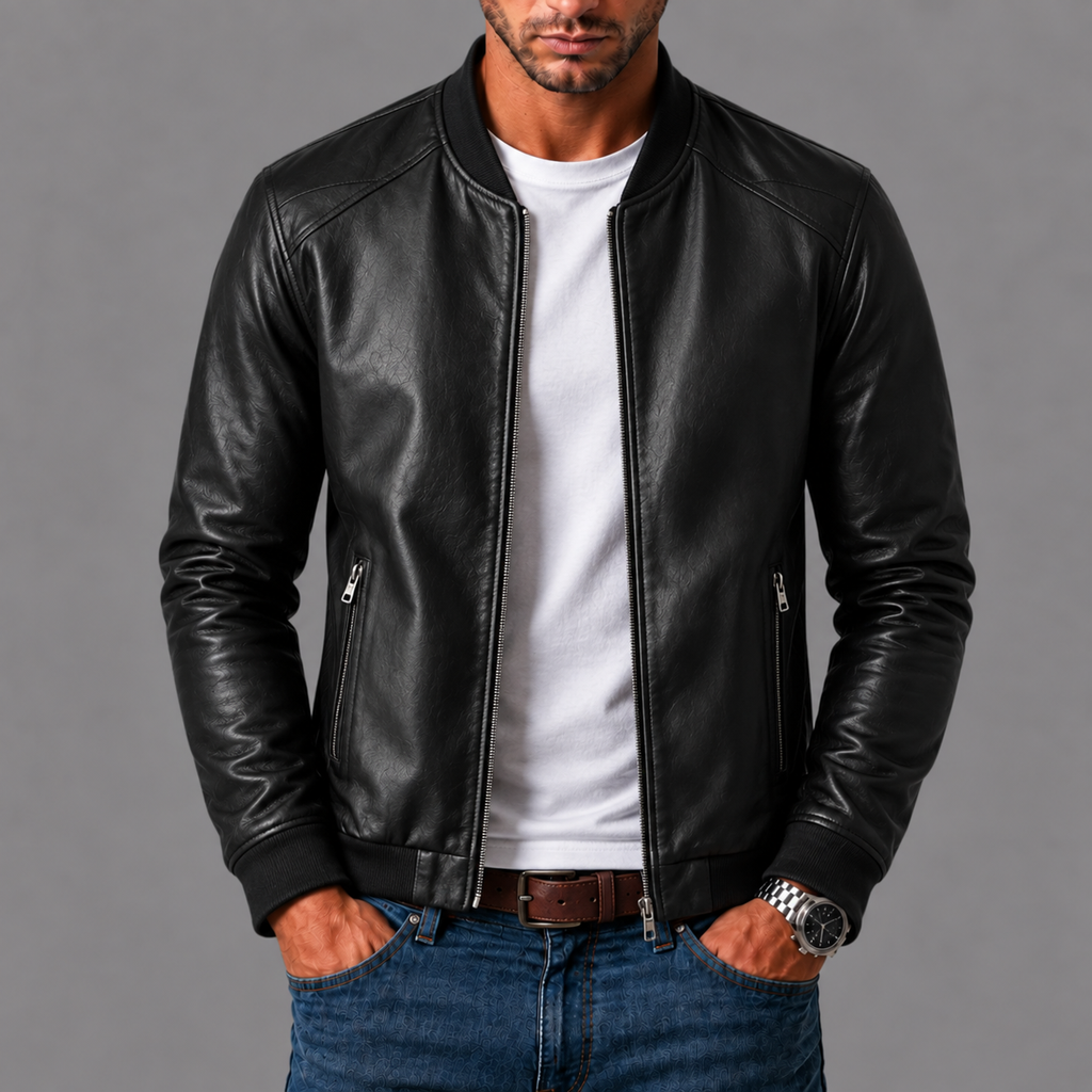 AMEDEO™ - GIACCA DI PELLE CASUAL