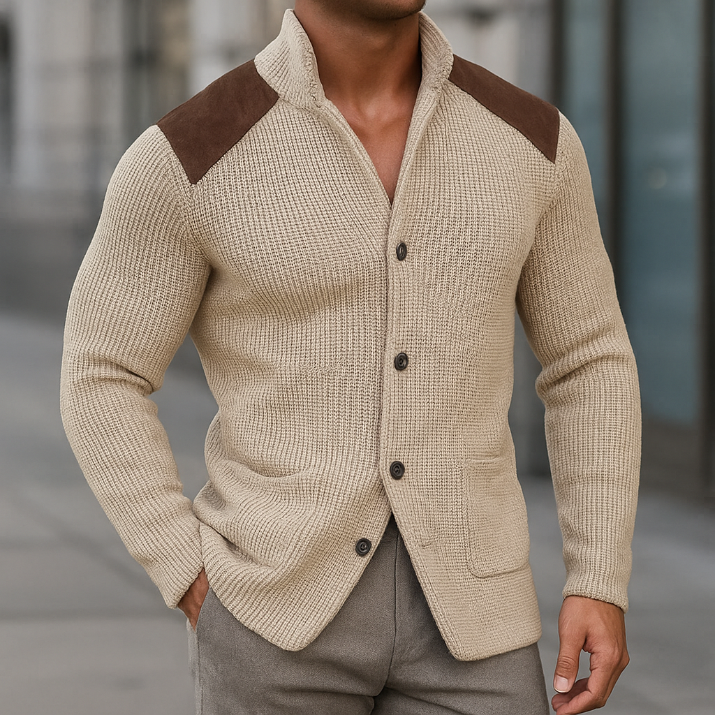 BRUNO™ | GIACCA IN MAGLIA STRUTTURATA CON FINITURA SARTORIALE
