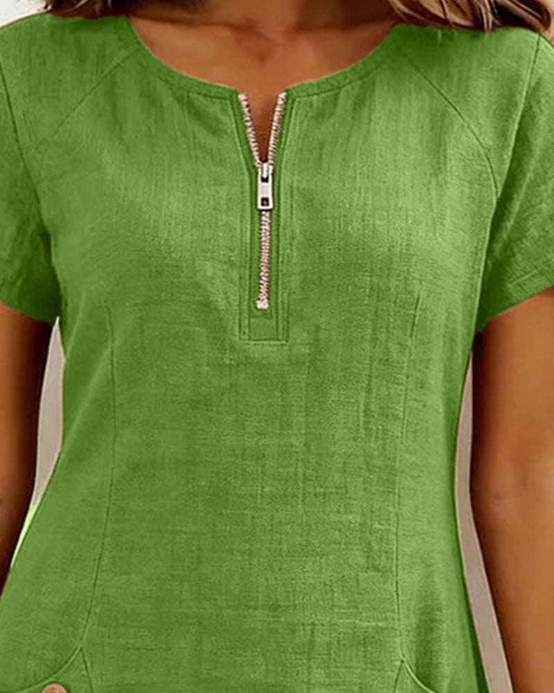 DAFNE™ | ABITO IN COTONE-LINO ELEGANZA QUOTIDIANA
