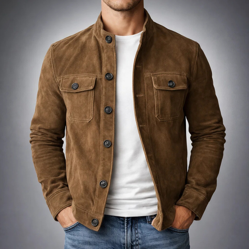 BRUNO™ | GIACCA SCAMOSCIATA ELEGANTE
