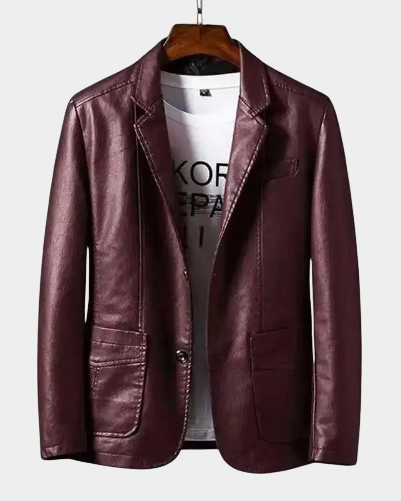 Osric | Two Button Blazer with Notch Lapels and Flap Pockets