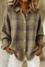 Camille™ | Geruite Cardigan