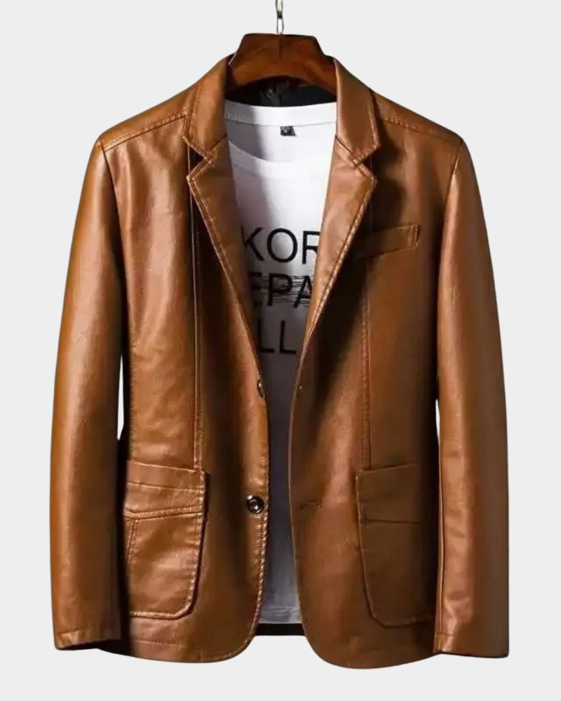 Osric | Two Button Blazer with Notch Lapels and Flap Pockets