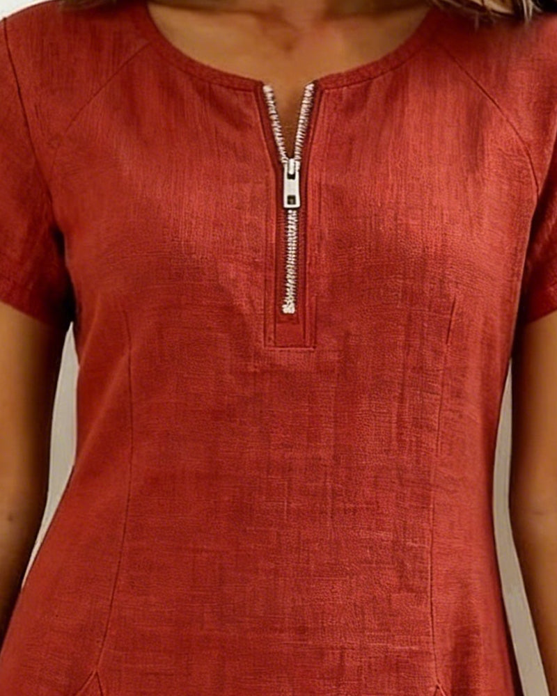 DAFNE™ | ABITO IN COTONE-LINO ELEGANZA QUOTIDIANA