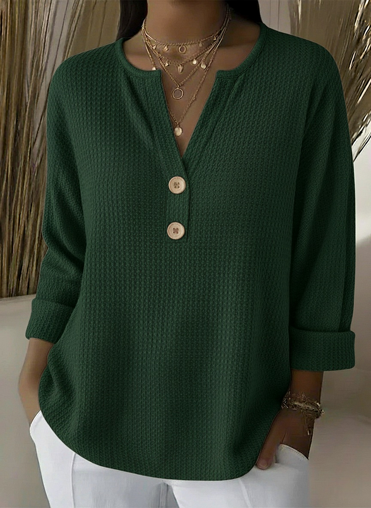 FIORENZA™ | TOP HENLEY CON BOTTONI