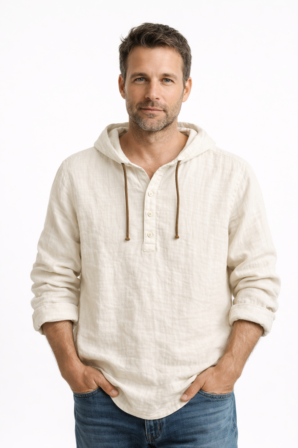 SIMONE™ - CAMICIA DA UOMO IN LINO