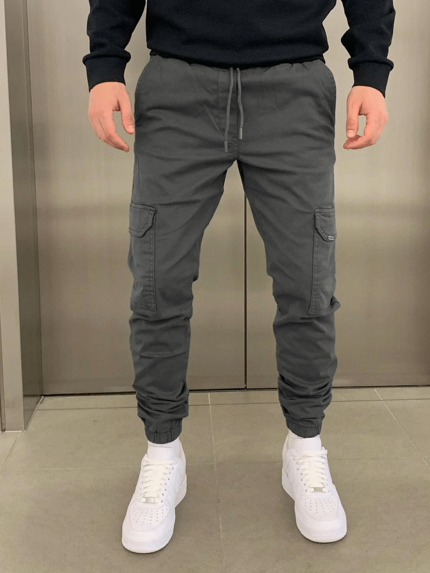 MARIO™ | PANTALONI CARGO CON FONDO ELASTICIZZATO
