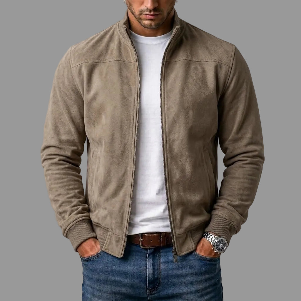 COSIMO™ - GIACCA BOMBER IN SCAMOSCIATO