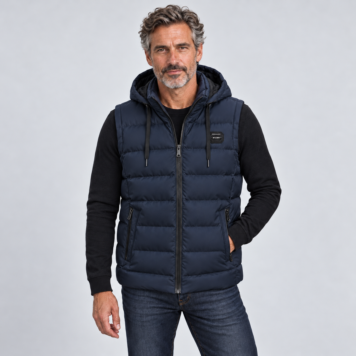 RAFFAELE™ | GILET CON CAPPUCCIO