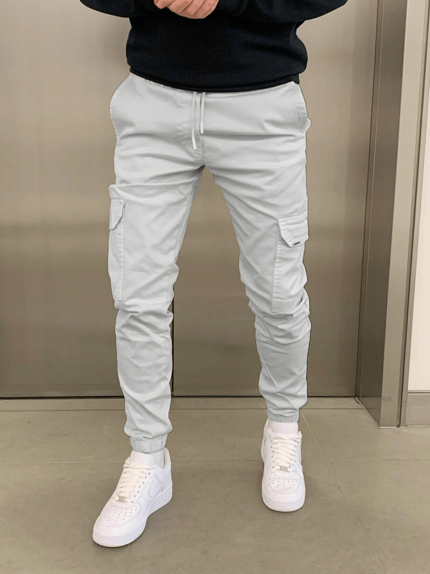 MARIO™ | PANTALONI CARGO CON FONDO ELASTICIZZATO