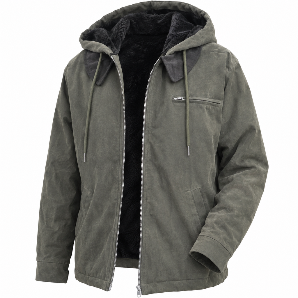 DINO™ | GIACCA CON CAPPUCCIO IN PILE FODERATA
