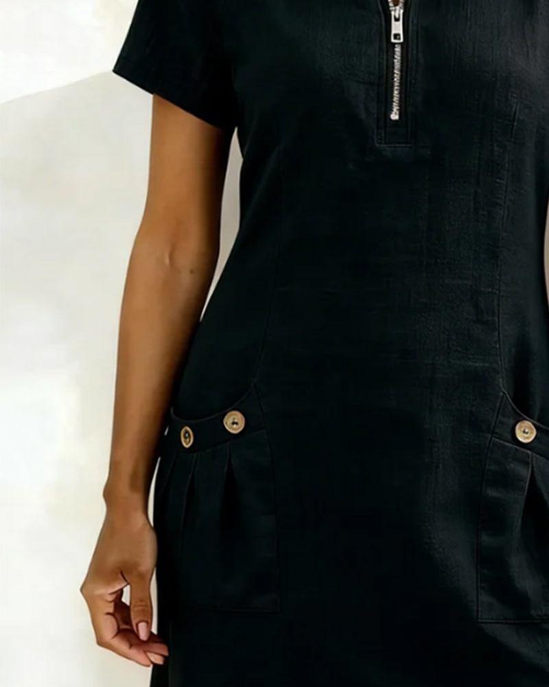 DAFNE™ | ABITO IN COTONE-LINO ELEGANZA QUOTIDIANA