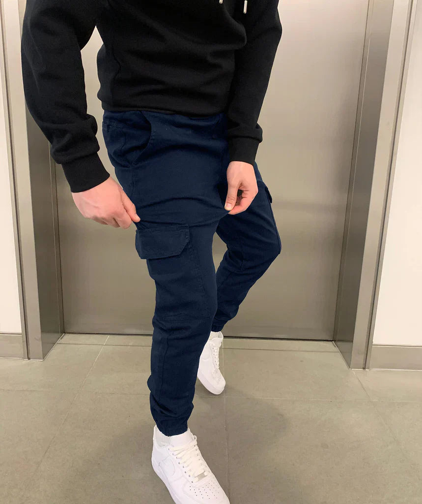 MARIO™ | PANTALONI CARGO CON FONDO ELASTICIZZATO