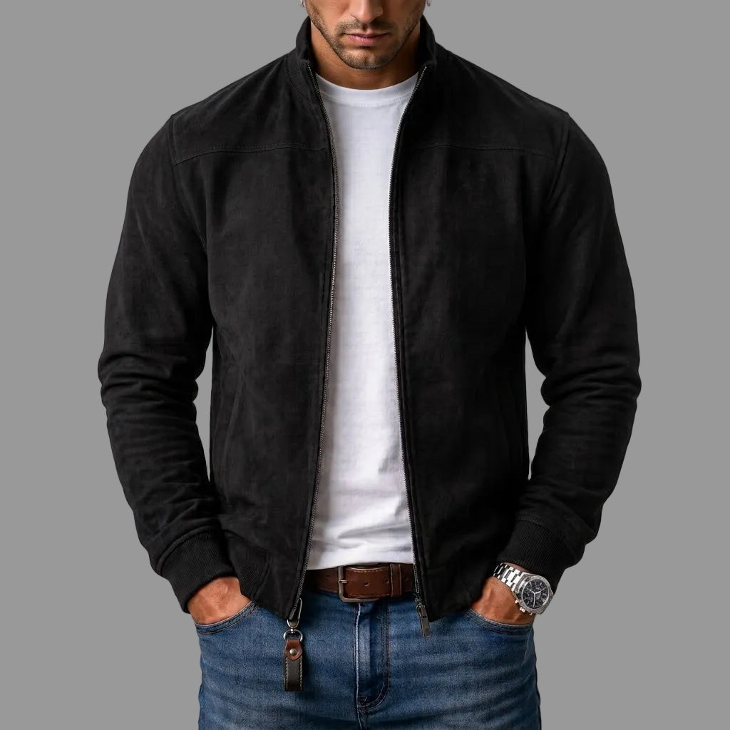 COSIMO™ - GIACCA BOMBER IN SCAMOSCIATO