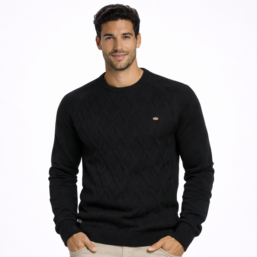 MASSIMO™ | MAGLIA CON FANTASIA A ROMBI
