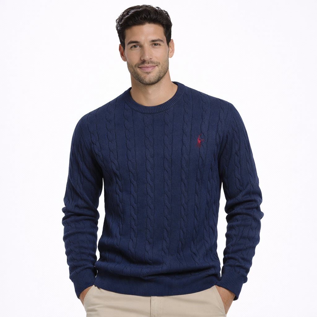 MARCO™ | MAGLIONE CLASSICO IN MAGLIA TRECCIATA