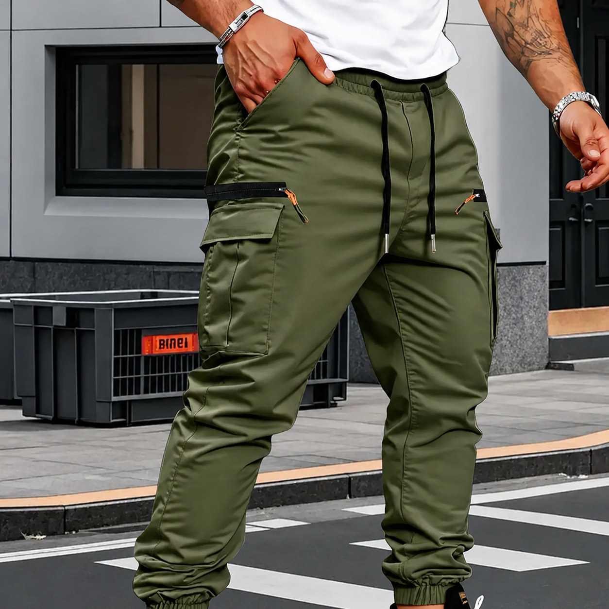 FRANCO™ | PANTALONI CARGO CON FONDO ELASTICIZZATO