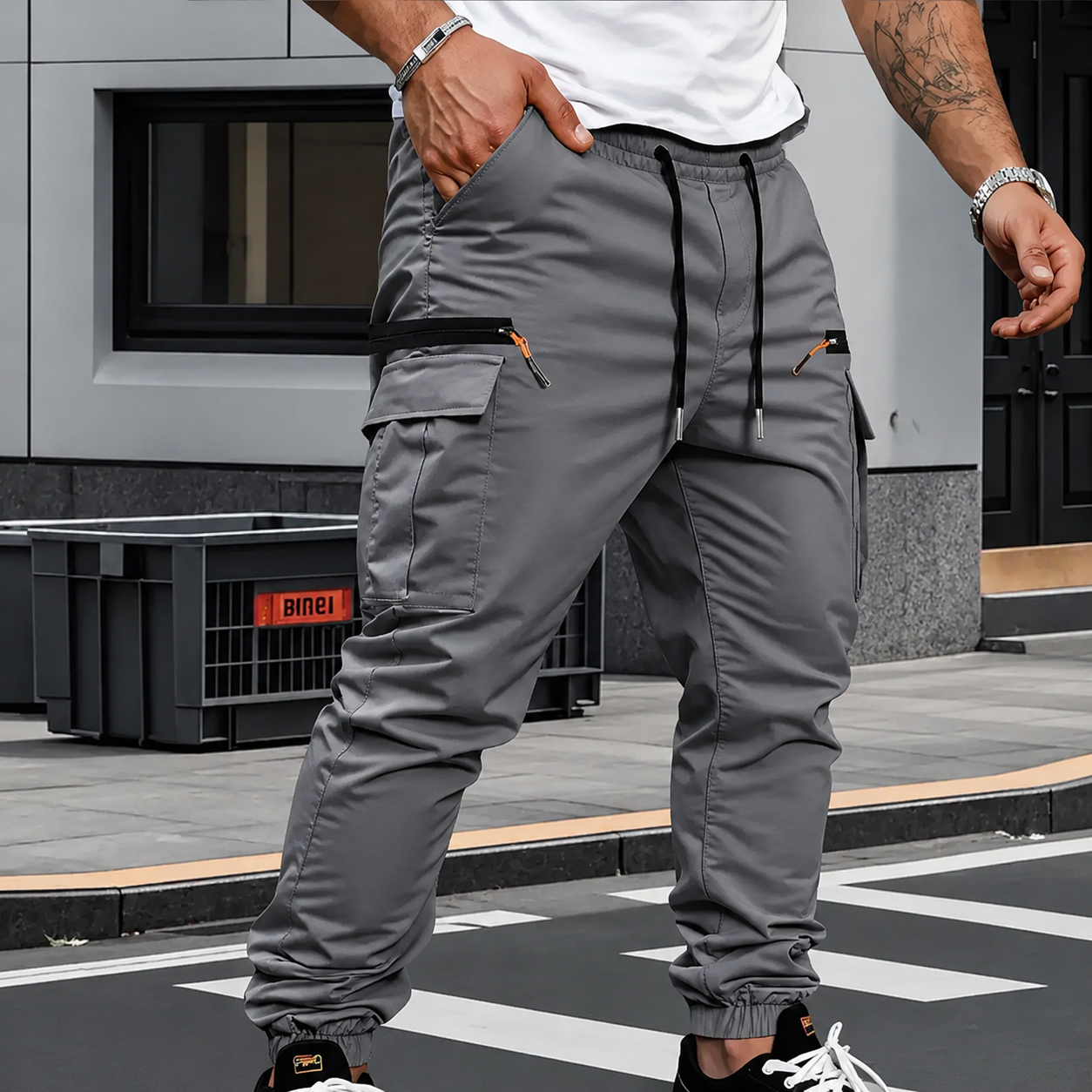 FRANCO™ | PANTALONI CARGO CON FONDO ELASTICIZZATO