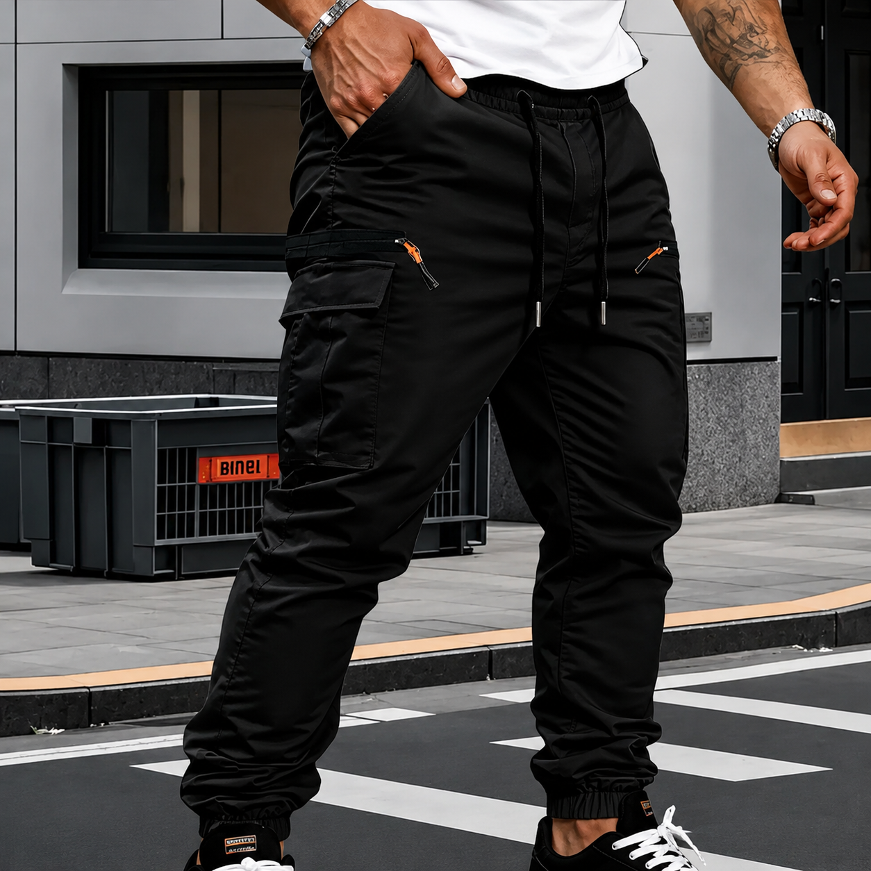 FRANCO™ | PANTALONI CARGO CON FONDO ELASTICIZZATO