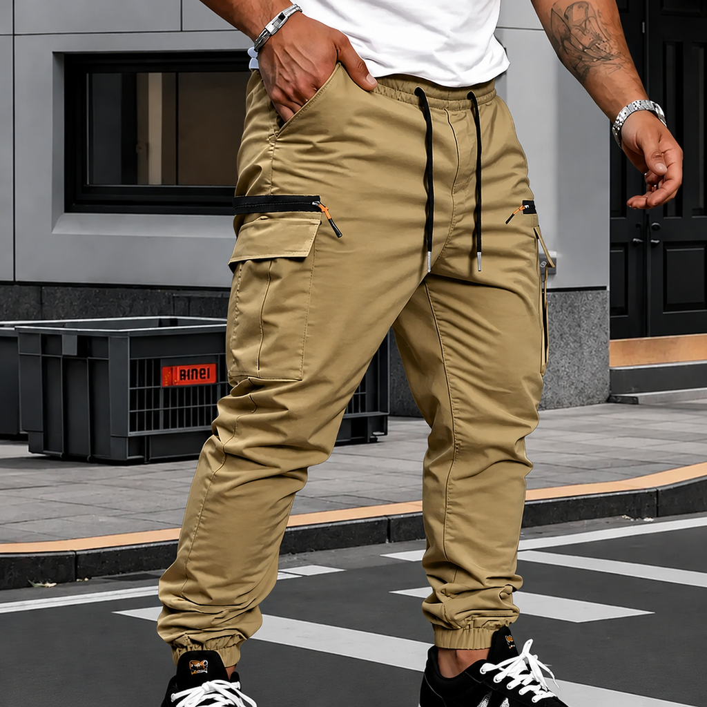 FRANCO™ | PANTALONI CARGO CON FONDO ELASTICIZZATO
