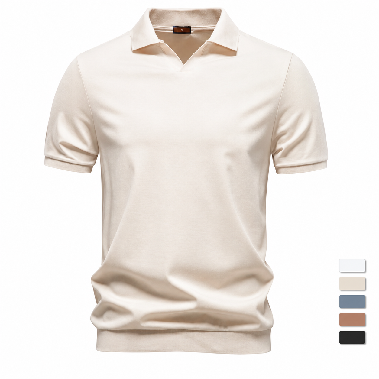 BRUNO™ | POLO ELEGANTE DA UOMO IN TESSUTO SETOSO