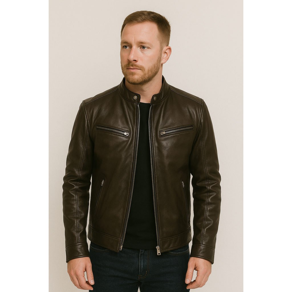 ALBERTO™ | GIACCA DI PELLE ELEGANTE