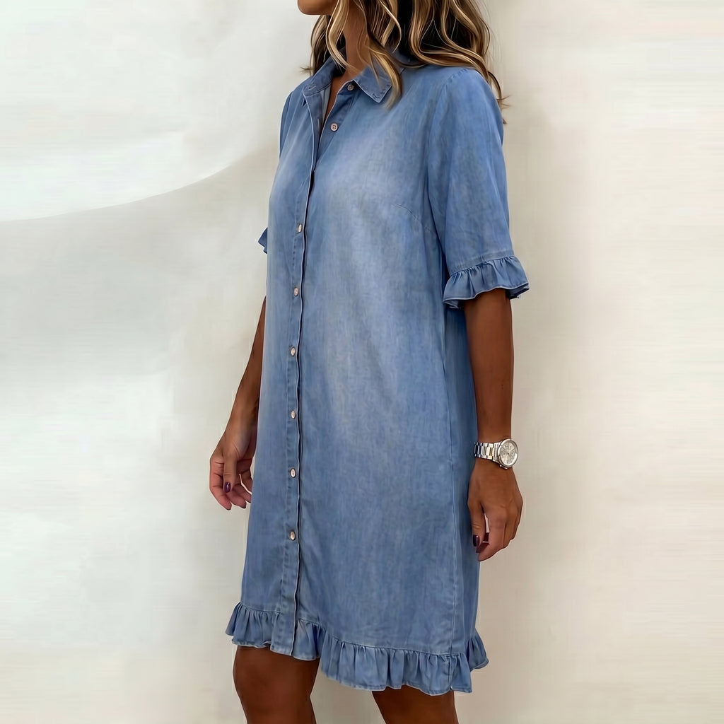 MARTINA™ | ABITO IN DENIM COMODO ED ELEGANTE