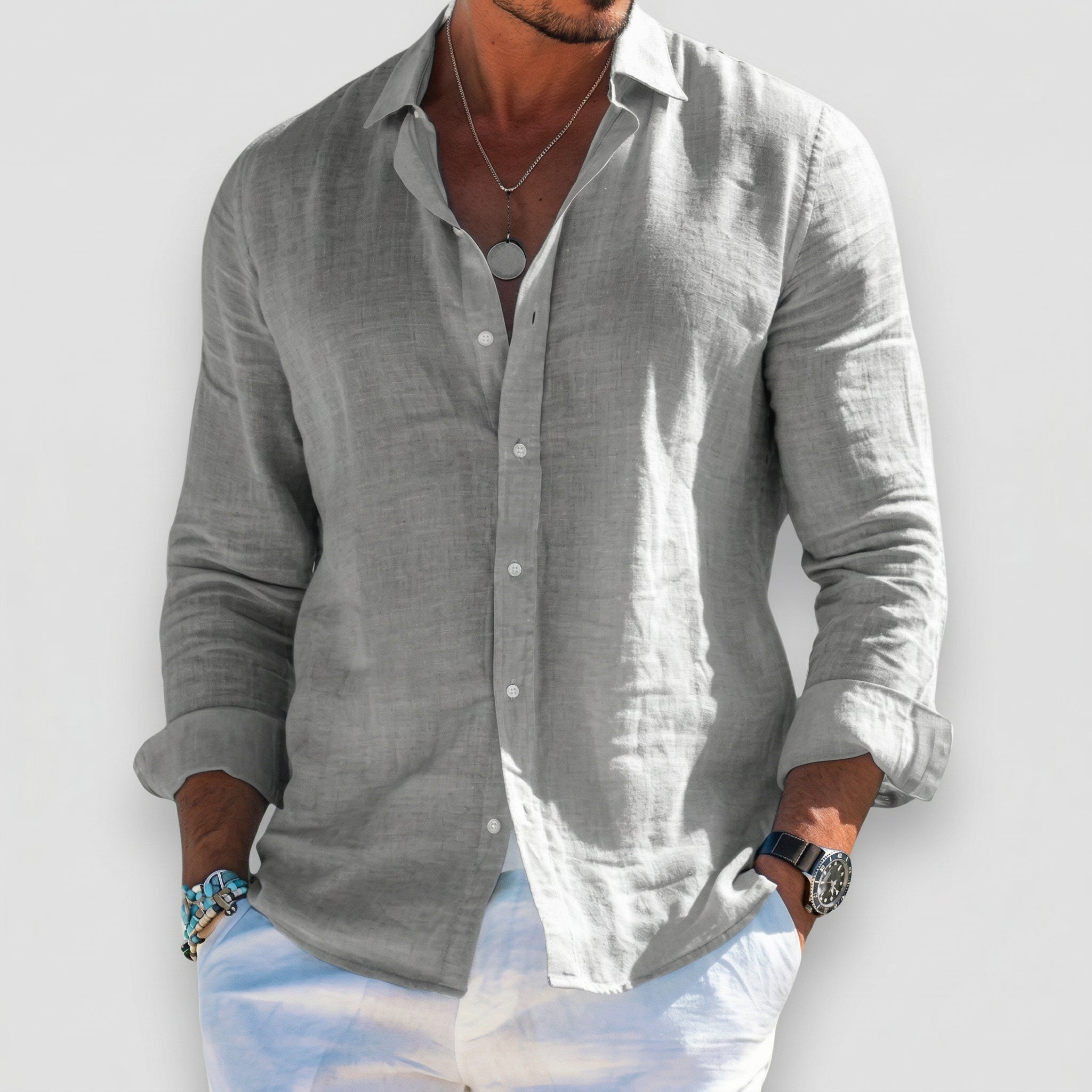 GIOVANNI™ - CAMICIA CASUAL IN LINO
