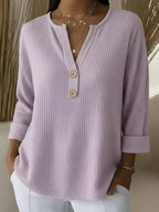 FIORENZA™ | TOP HENLEY CON BOTTONI