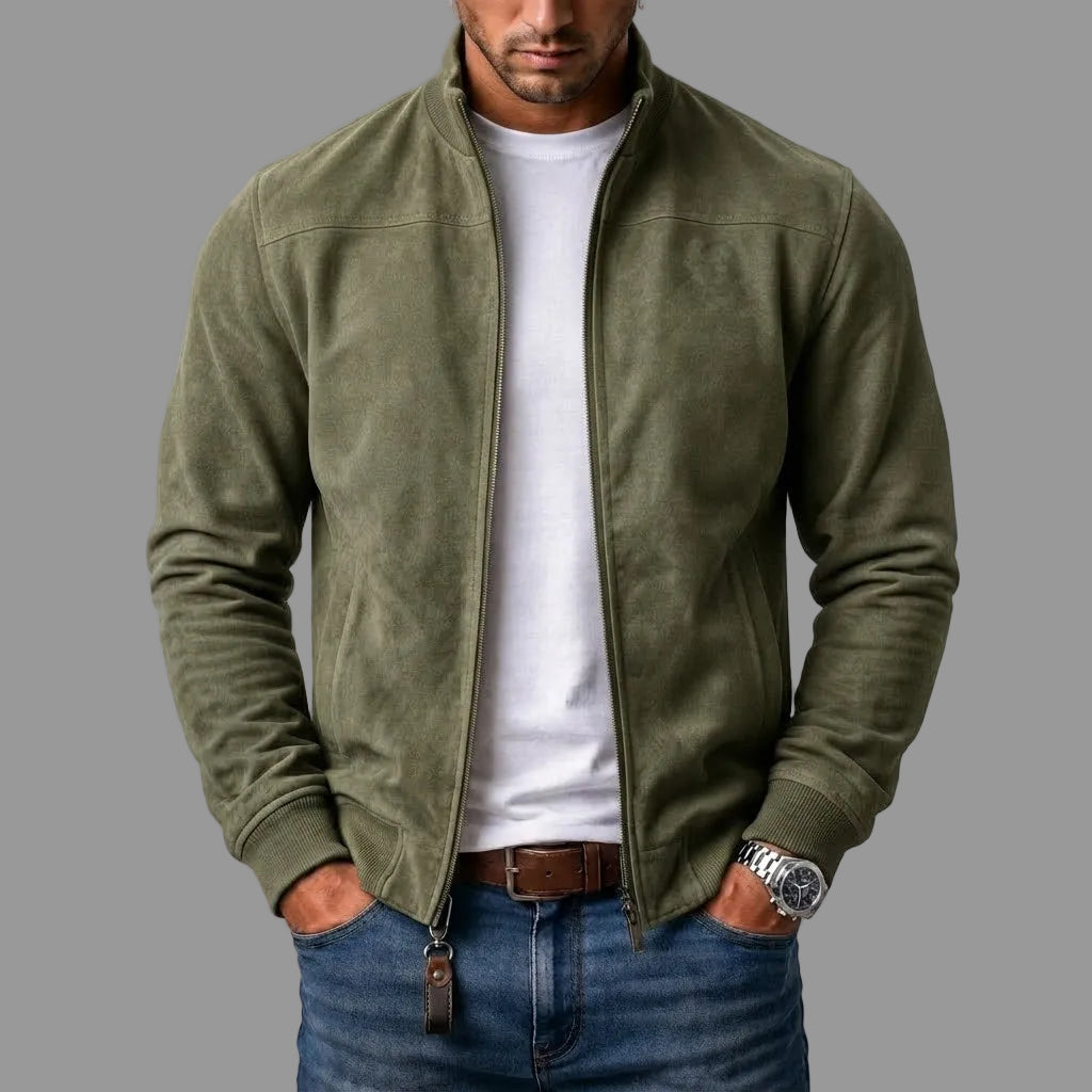 COSIMO™ - GIACCA BOMBER IN SCAMOSCIATO