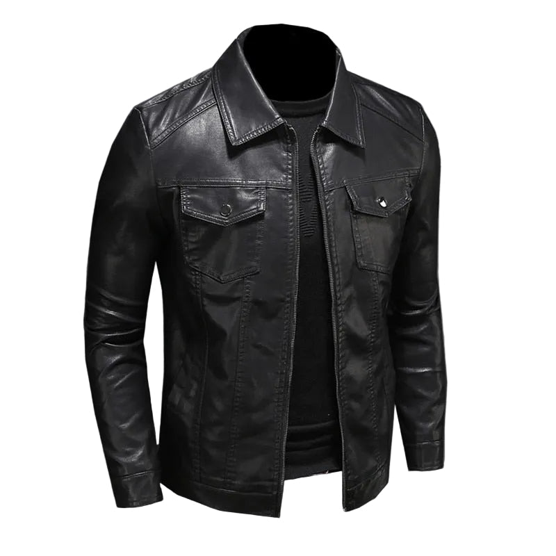 TEODORO™ - GIACCA DI PELLE BIKER