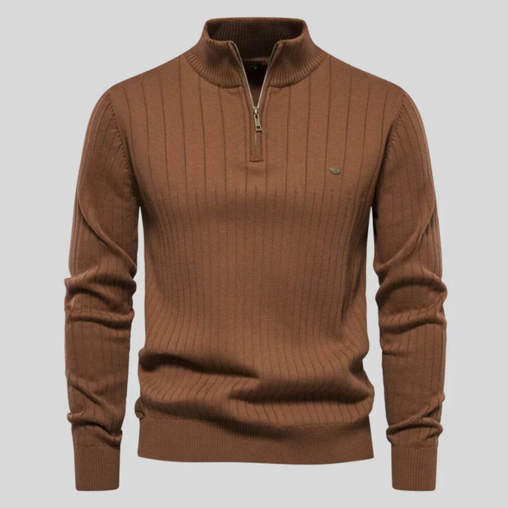 FEDERICO™ | MAGLIONE A COLLO ALTO CON CERNIERA