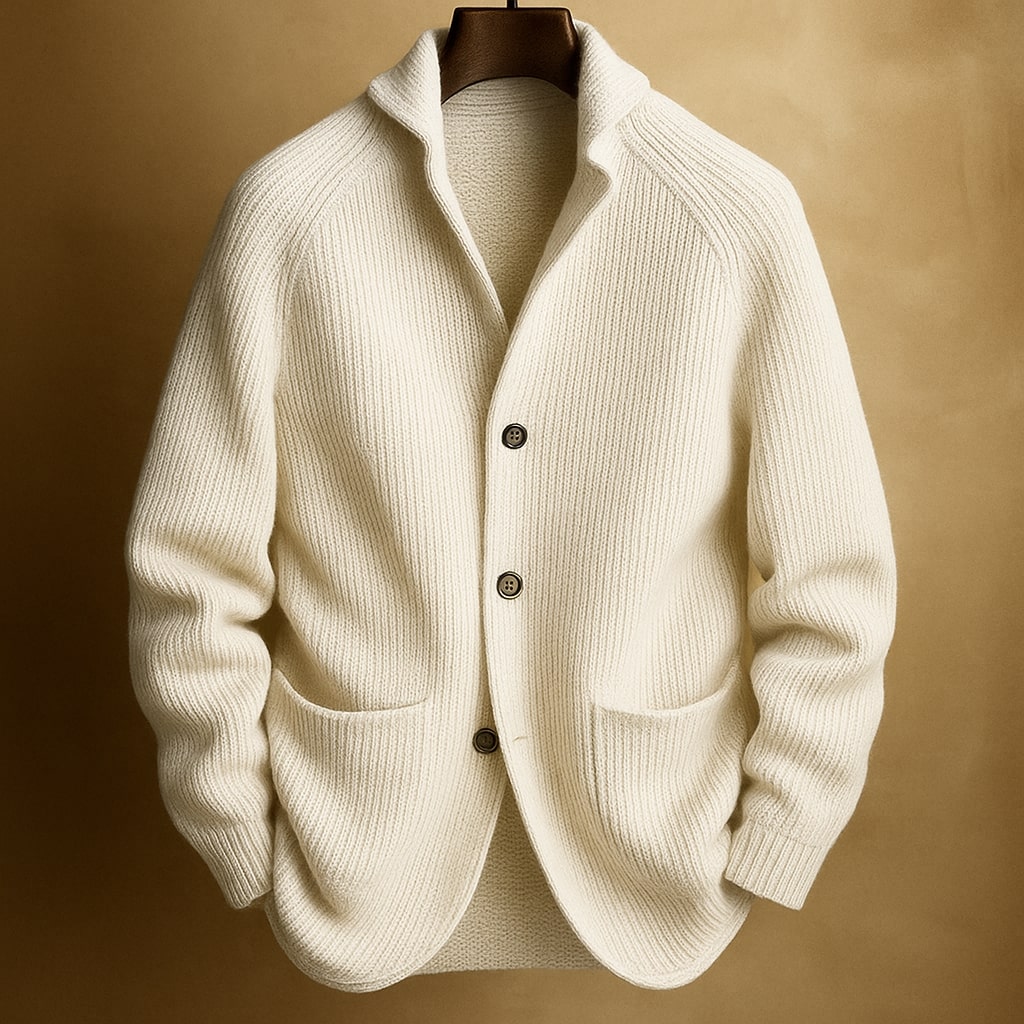 RENATO™ | CARDIGAN DA UOMO IN LANA A COSTE