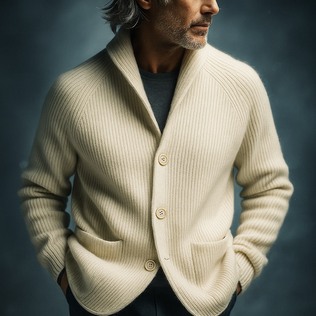 RENATO™ | CARDIGAN DA UOMO IN LANA A COSTE