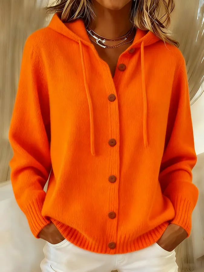 GRAZIELLA™ | CARDIGAN HOODIE CON BOTTONI
