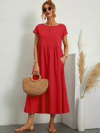 Gabrielle™ — Flowing Midi Dress with Timeless Elegance