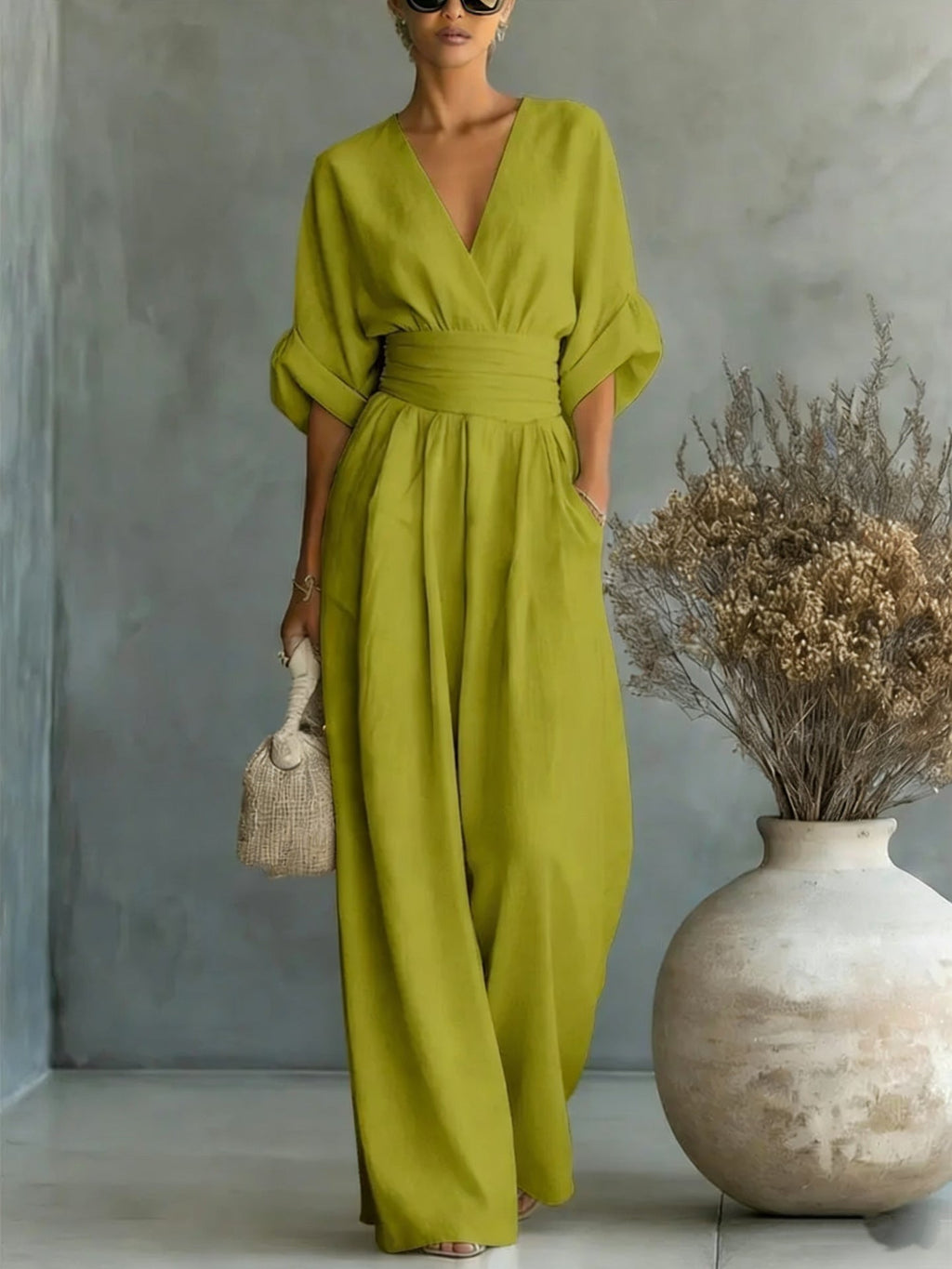 TIZIANA™ | ABITO ELEGANTE SCOLLO A V CON SCHIENA NUDA