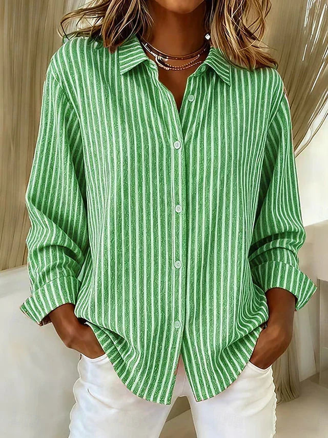 MARINA™ | CAMICIA A RIGHE CON BOTTONI