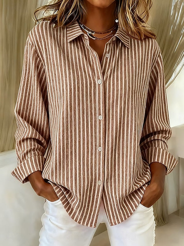 MARINA™ | CAMICIA A RIGHE CON BOTTONI