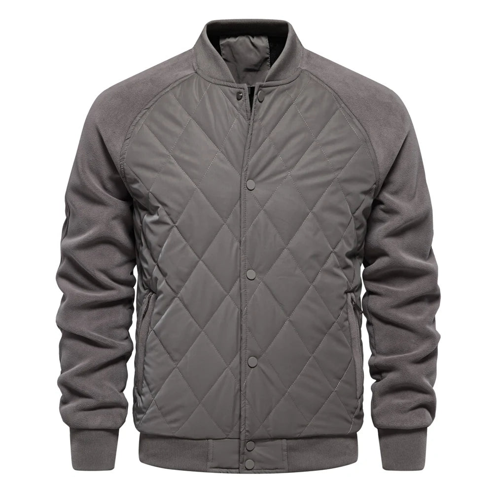 ALESSANDRO™ - GIACCA BOMBER PATCHWORK FODERATA IN PILE