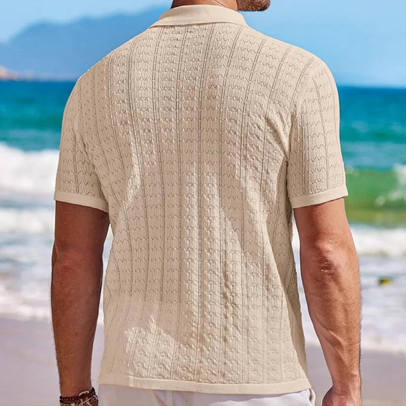 FRANCO™ | POLO IN MAGLIA CON COLLETTO CUBANO