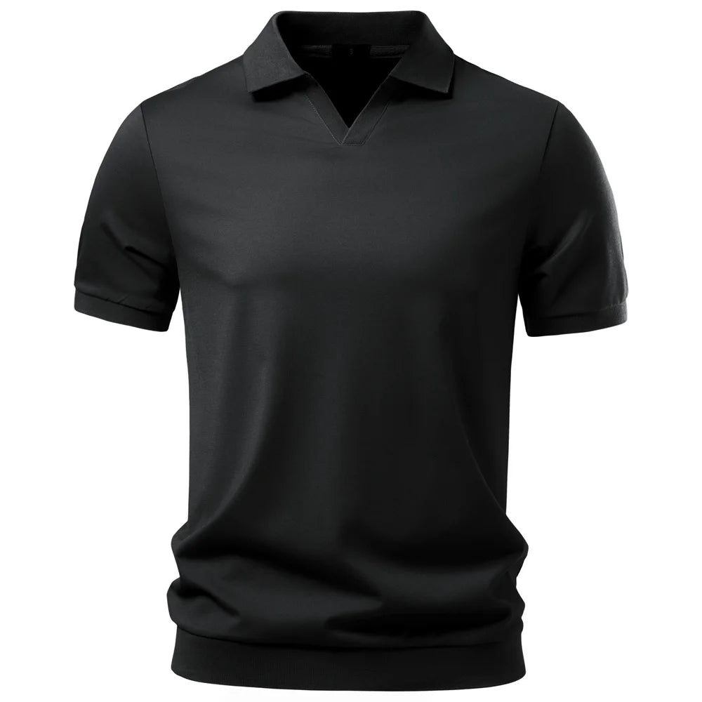 BRUNO™ | POLO ELEGANTE DA UOMO IN TESSUTO SETOSO