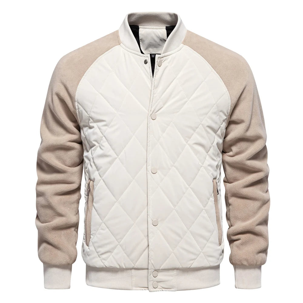 ALESSANDRO™ - GIACCA BOMBER PATCHWORK FODERATA IN PILE