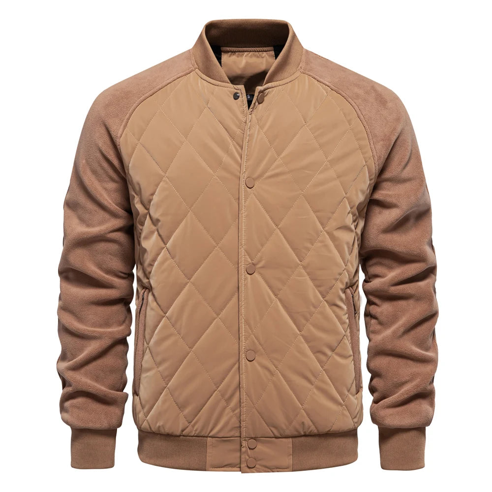 ALESSANDRO™ - GIACCA BOMBER PATCHWORK FODERATA IN PILE