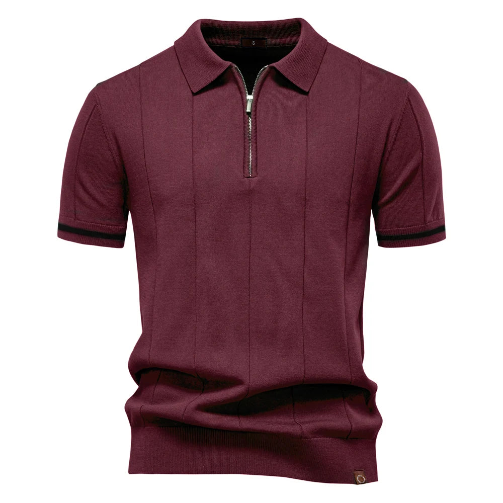 NICOLA™ | POLO SPORTIVA SLIM FIT CON ZIP