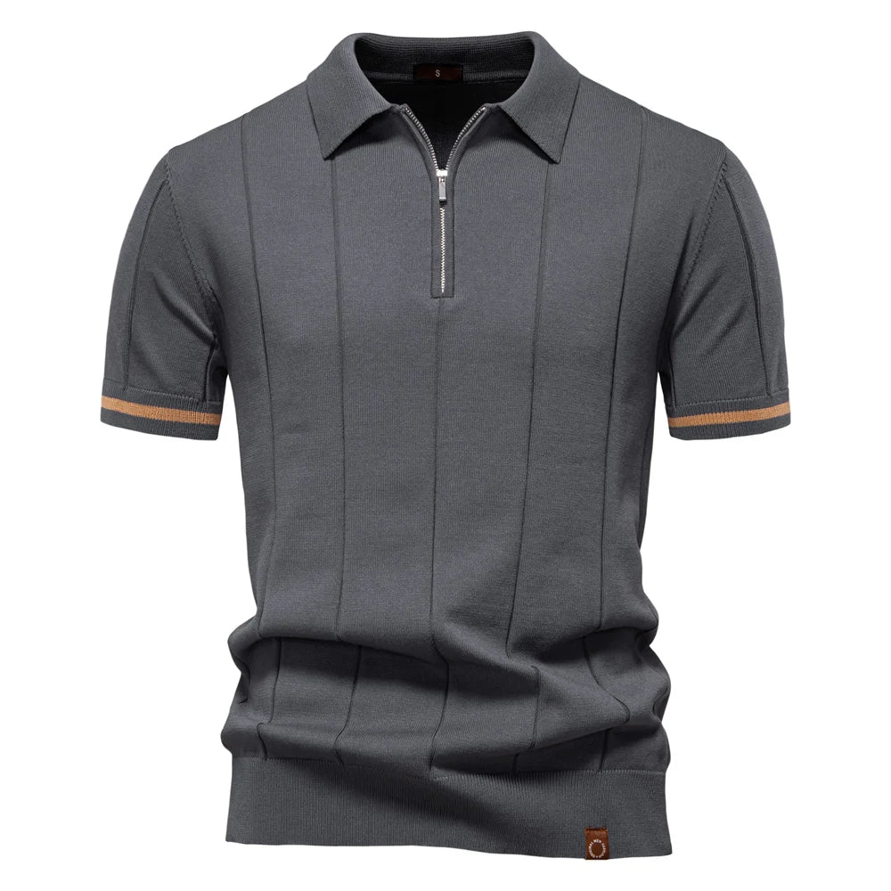 NICOLA™ | POLO SPORTIVA SLIM FIT CON ZIP