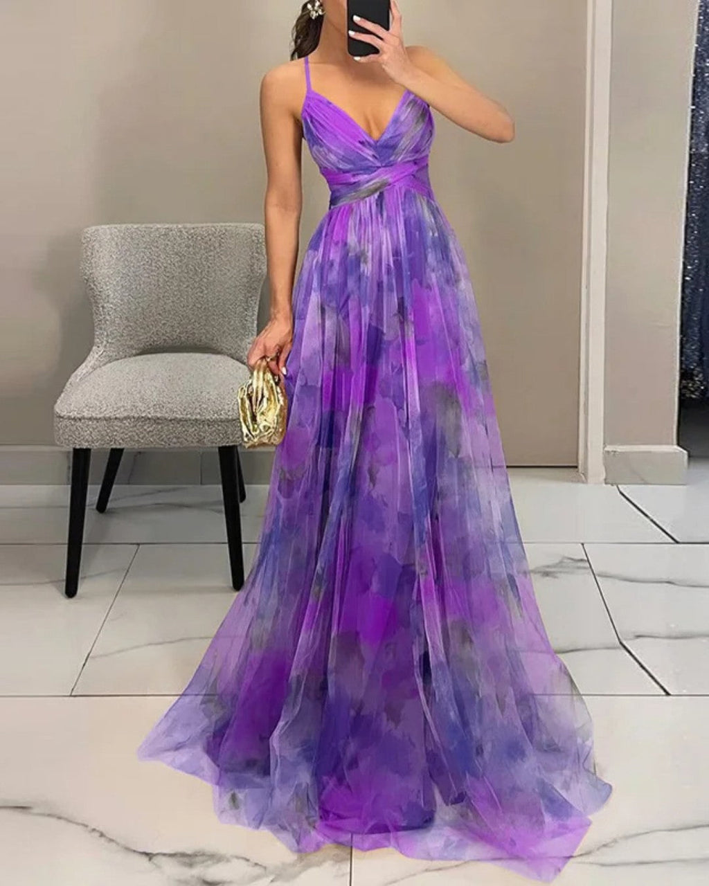 PENELOPE™ | ABITO MAXI IN SETA ELEGANTE